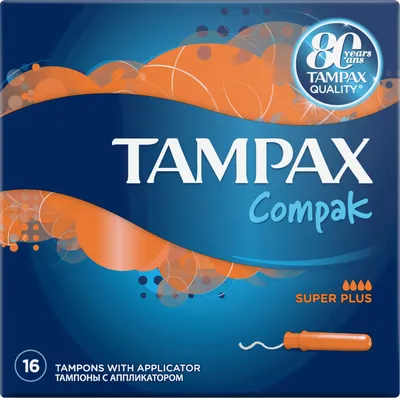 Tampax Compak Super Plus Tampons (Tampony z aplikatorem)