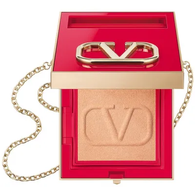 Valentino Go-Clutch Refillable Compact Finishing Powder (Rozświetlający puder wykańczający)