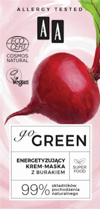 AA Go Green, Energetyzujący krem-maska z burakiem