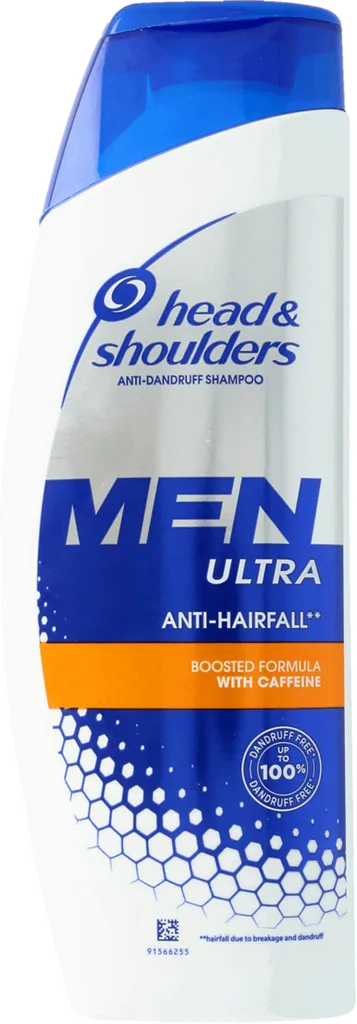 Head & Shoulders Men Ultra, Szampon przeciwłupieżowy o wzmocnionej formule z kofeiną przeciw wypadaniu włosów