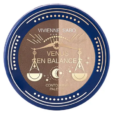 Vivienne Sabo Paris Venus En Balance Counturing Palette (Paletka do konturowania twarzy z bronzerem i rozświetlaczem)