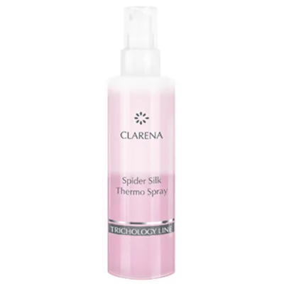Clarena trichology Line, Spider Silk Thermo Spray (Ochronny spray z jedwabiem pajęczym do prostowania włosów)