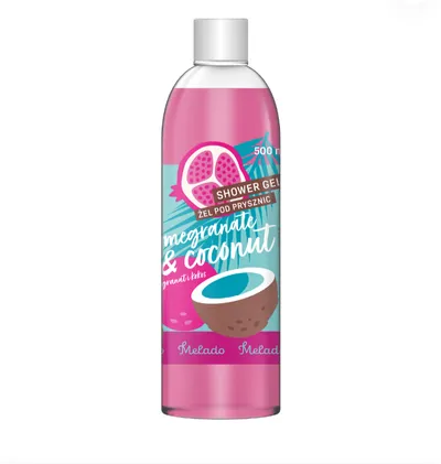 Melado Pomegranate & Cocout Shower Gel (Żel pod prysznic `Granat i kokos`)