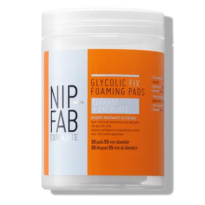 Nip+Fab Glycolic Fix, Foaming Pads (Płaki peelingujące z kwasem glikolowym)