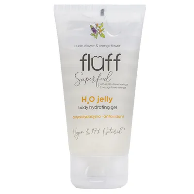 Fluff Superfood, H2O Jelly Body Hydrating Gel (Antyoksydacyjna woda żelowa `Kwiat kudzu i kwiat pomarańczy`)