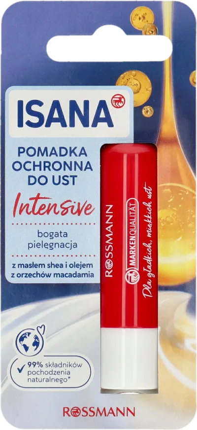 Isana Intensive, Bogata Pielęgnacja, Pomadka ochronna do ust