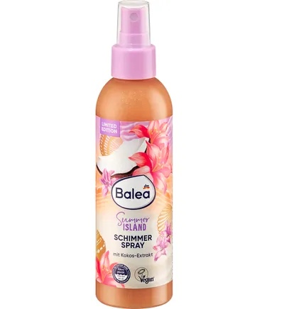 Balea Summer Island, Shimmer Body Spray (Rozświetlający spray do ciała)