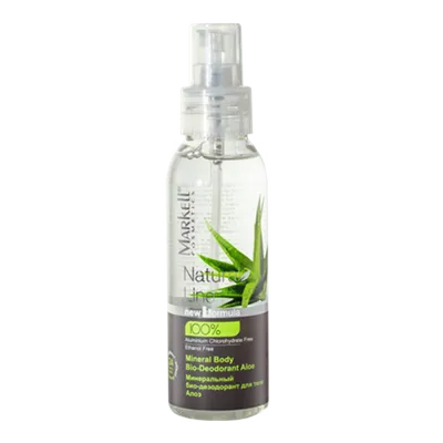 Markell Cosmetics Natural Line, Mineral Body Bio-deodorant Aloe (Mineralny bio dezodorant do ciała `Aloes`)