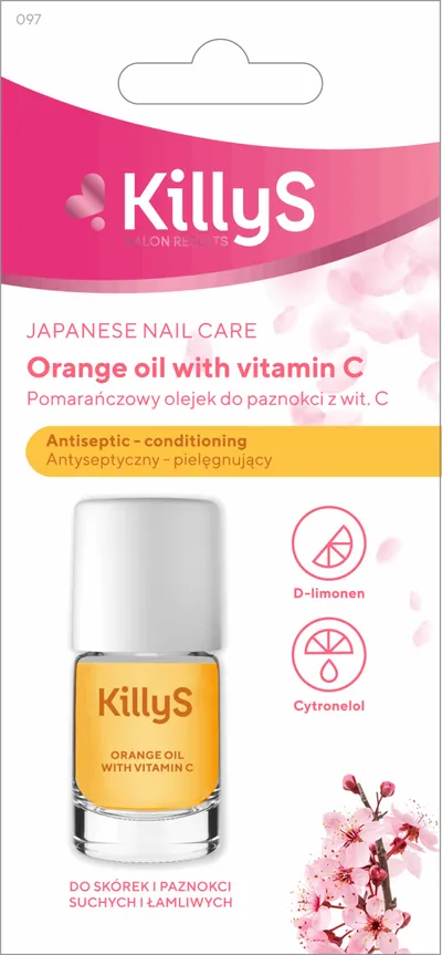 KillyS Japanese Nail Care, Pomarańczowy olejek do paznokci `Japoński rytuał`