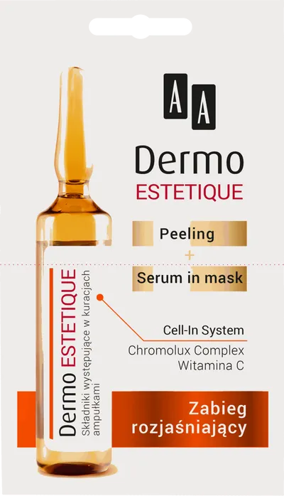 AA Dermo Estetique, Zabieg rozjaśniający, Peeling + serum in mask