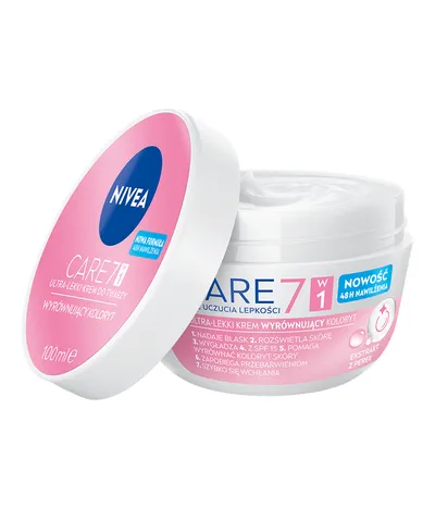 Nivea Care, Ultra-lekki krem wyrównujący koloryt 7w1