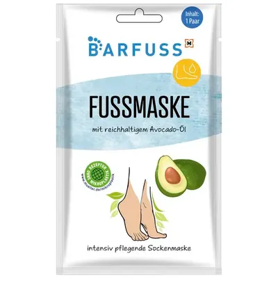 Barfuss Avocado Oil, Foot Mask (Maska do stóp z olejkiem avocado)