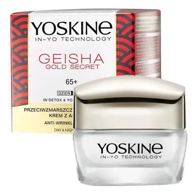 Yoskine Geisha Gold Secret, Przeciwzmarszczkowy krem z algą nori na dzień i na noc 65+