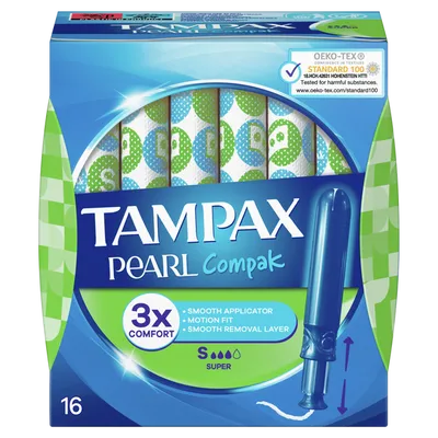 Tampax Pearl Compak Super Tampons with Applicator (Tampony z aplikatorem)