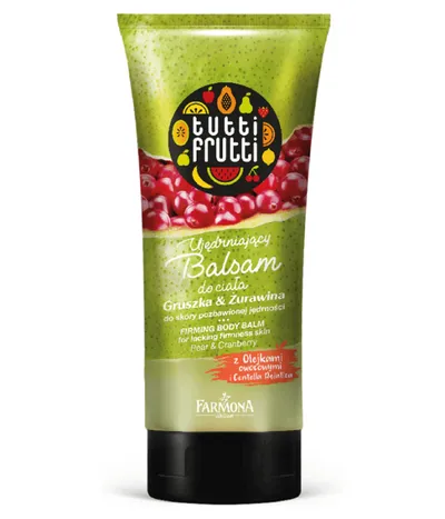 Tutti Frutti Ujędrniający balsam do ciała `Gruszka i żurawina`