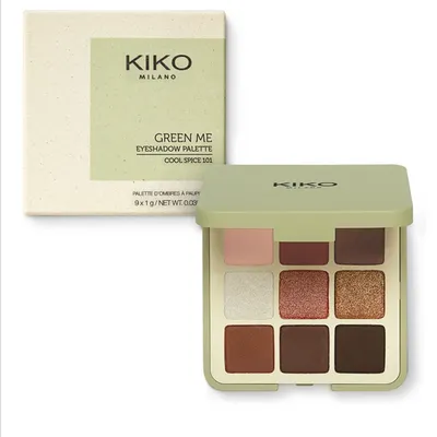 Kiko Milano New Green Me, Eyeshadow Palette Cool Spice 101 (Paleta 9 cieni do powiek)