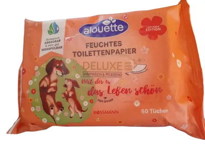 Alouette Deluxe, Limited Edition, Nawilżony papier toaletowy