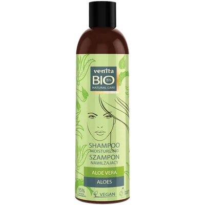 Venita Bio Natural Care, Shampoo Moisturizing Aloe Vera (Nawilżający szampon  do włosów `Aloes`)