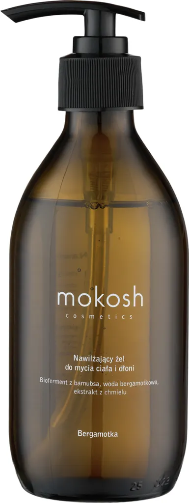 Mokosh Cosmetics Bergamotka, Nawilżający żel do mycia ciała i dłoni