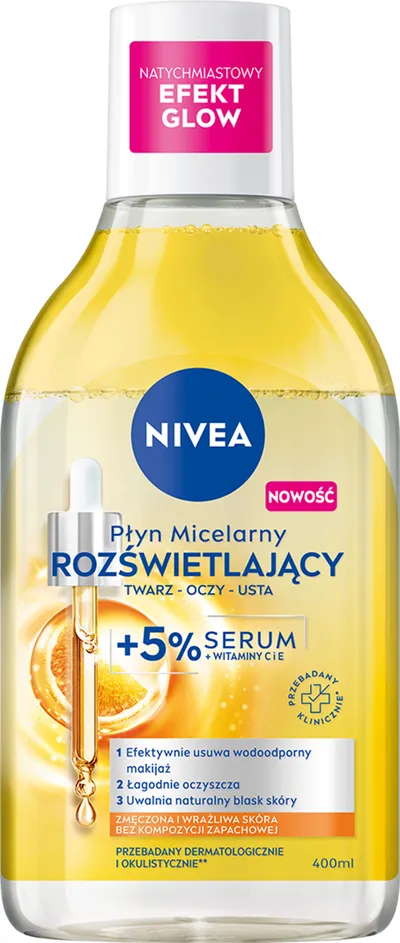 Nivea Płyn micelarny rozświetlający z 5% serum + witaminy C i E