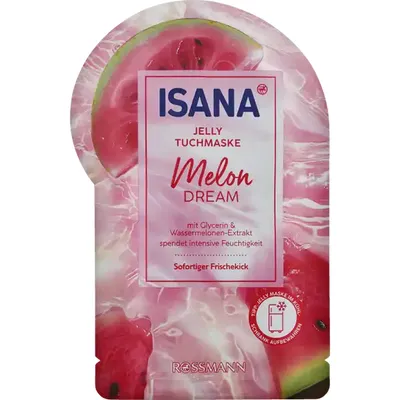Isana Melon Dream,  Jelly Sheet Mask (Maska do twarzy w płachcie)