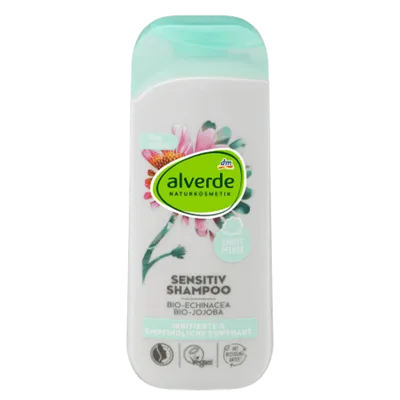 Alverde Shampoo Sensitiv Bio-Echinacea & Bio-Jojoba (Łagodny szampon do włosów)