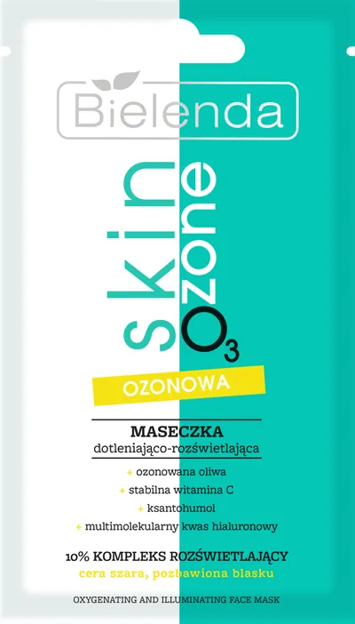Bielenda Skin O3 Zone, Ozonowa maseczka dotleniająco-rozświetlająca