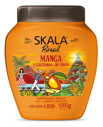 Skala Expert Brasil, Manga e Castahna-do-Para Hair Treatment Cream (Nawilżający krem do włosów 2w1)