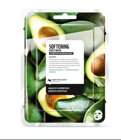 Farmskin Superfoods for Skin, Softening Sheet Mask Avocado (Zmiękczająca maska w płachcie)