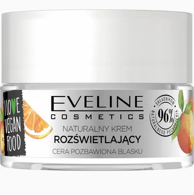 Eveline Cosmetics I Love Vegan Food, Naturalny krem rozświetlający