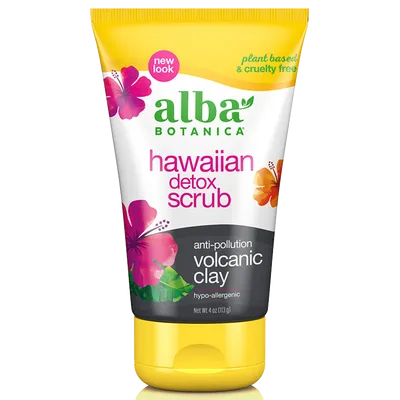 Alba Botanica Hawaiian Detox Scrub Volcanic Clay (Detoksykujący peeling do twarzy z glinką wulkaniczną)