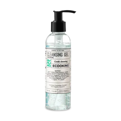 Ecooking Facial Cleansing Gel for Normal to Greasy Skin (Delikatny żel myjący do normalnej i tłustej skóry)