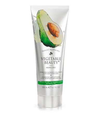 Vegetable Beauty Nourishing and Softening Foot Cream with Avocado Oil (Odświeżający krem do stóp z olejem z awokado)