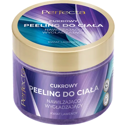 Perfecta Spa, Cukrowy peeling do ciała nawilżająco-wygładzający `Kwiat lawendy`
