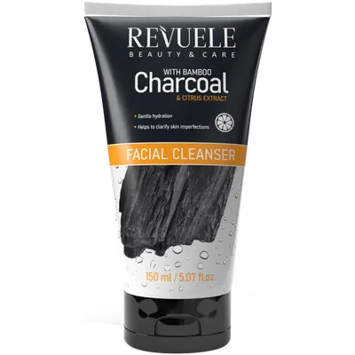 Revuele Beauty & Care, Charcoal & Citrus Extract Facial Cleanser with Bamboo (Bambusowy węgiel do mycia twarzy)