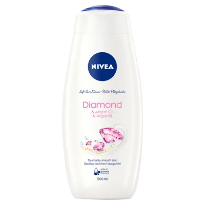 Nivea Soft Care Shower Diamond & Argan Oil (Pielęgnujący żel pod prysznic `Diament i olejek arganowy`)