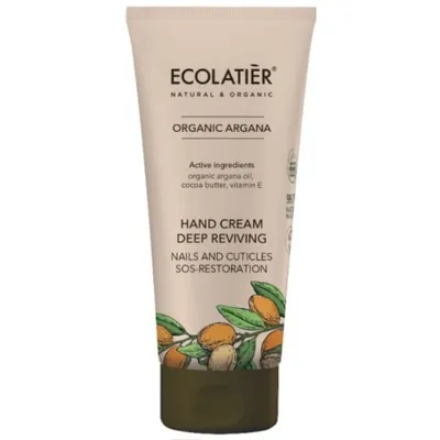 Ecolatier Organic Argana, Hand Cream Deep Reviving (Odbudowujący krem do rąk)