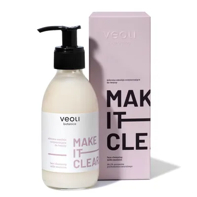 Veoli Botanica Make It Clear, Mleczna emulsja oczyszczająca do twarzy