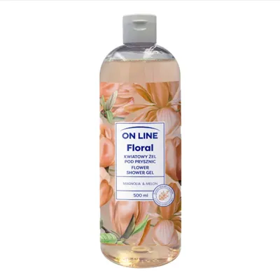 On Line Floral, Flower Shower Gel Magnolia & Melon (Kwiatowy żel pod prysznic `Magnolia & Melon`)