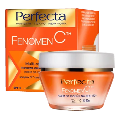 Perfecta Fenomen C, Krem Multi-regeneracja, poprawa owalu i ujędrnienie SPF6 60+