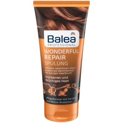 Balea Professional, Wonderful Repair Spülung (Odżywka upiększająca i regenerująca do włosów zniszczonych)