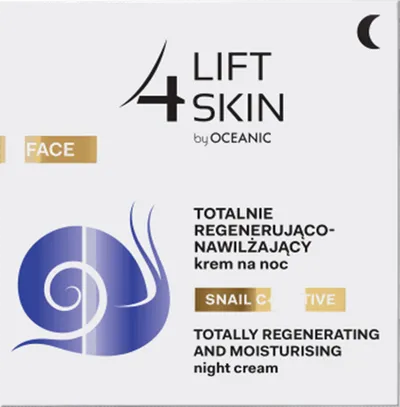 Lift4Skin Face, Snail C+ Active, Totalnie regenerujaco - nawilzajacy krem na noc