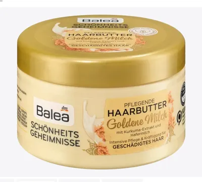 Balea Schönheitsgeheimnisse, Goldene Milch, Pflegende Haarbutter (Masło do włosów `Złote Mleko`)