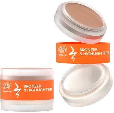 FaceBoom Make-Up, Bronzer & Highlighter (Bronzer i rozświetlacz 2w1)