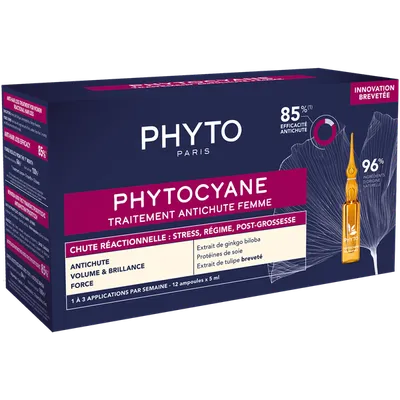 Phyto Phytocyane Traitement Antichute Femme (Kuracja przeciwko okresowemu wypadaniu włosów)