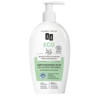 AA Eco, Certyfikowany płyn do higieny intymnej `Bioaktywna ochrona przeciwzapalna`