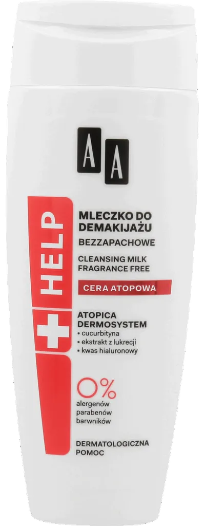 AA Help Cera Atopowa, Mleczko do demakijażu bezzapachowe
