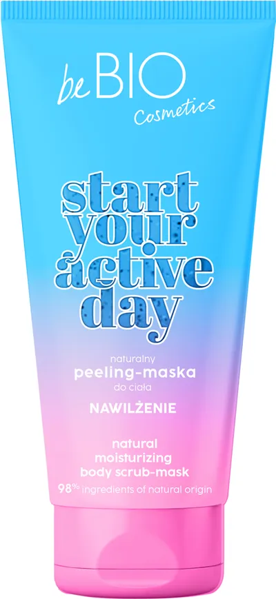 beBIO Start Your Active Day, Nawilżenie, Naturalny peeling-maska do ciała
