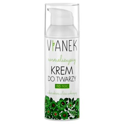 Vianek Seria Zielona, Normalizujący krem do twarzy na noc
