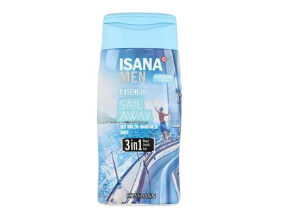 Isana Men, Sail Away Duschgel 3 in 1 (Żel pod prysznic 3 w 1)